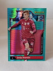 2022 Topps Merlin Josip Stanisic #20 Aqua Prism Rookie FC Bayern Munchen